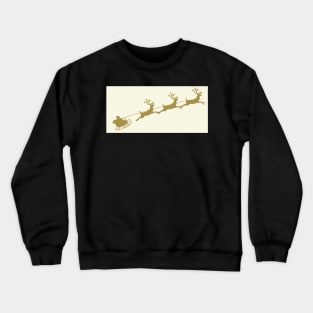 Gold and cream santas sleigh Crewneck Sweatshirt